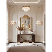 Varaluz High Tide 2 Light Wall Sconce, French Gold/White