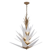 Varaluz Mojave 12 Light Pendant, Havana Gold/White