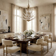 Varaluz Mojave 12 Light Pendant, Havana Gold/White