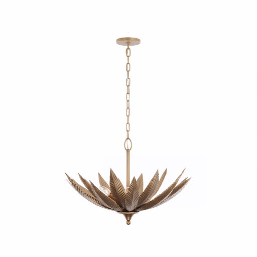 Varaluz Zanara 3 Light Pendant, Brass Kisser/Gold