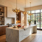 Varaluz Zanara 3 Light Pendant, Brass Kisser/Gold