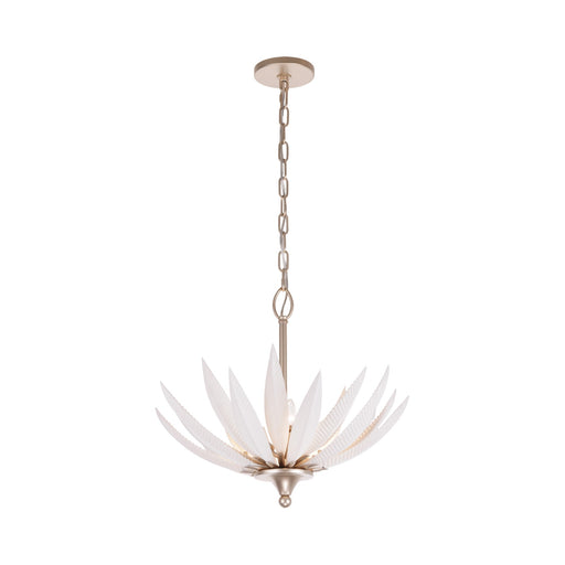 Varaluz Zanara 3 Light Pendant, Gold Dust/White