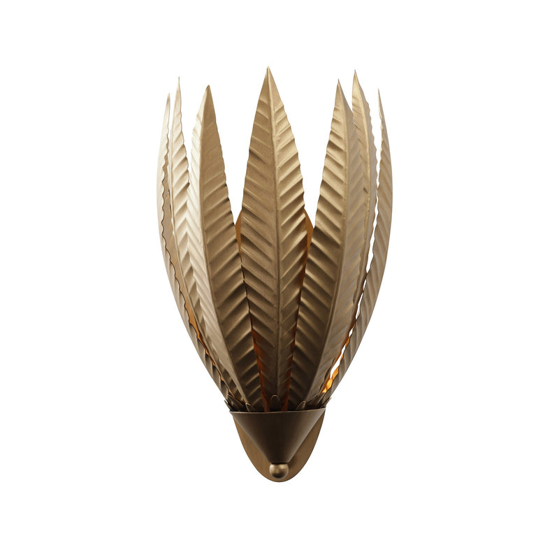 Varaluz Zanara 1 Light Wall Sconce, Brass Kisser/Gold