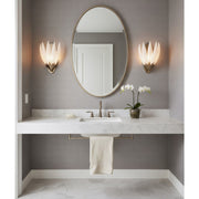 Varaluz Zanara 1 Light Wall Sconce, Gold Dust/White