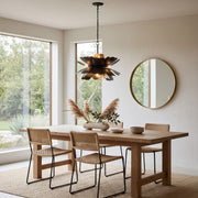 Varaluz Botanic Panic 13Lt 36"W Pendant, Dark Bronze/French Gold