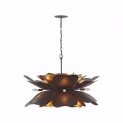 Varaluz Botanic Panic 13Lt 28'W Pendant, Dark Bronze/French Gold