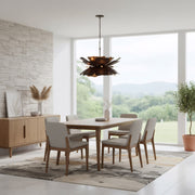 Varaluz Botanic Panic 13Lt 28'W Pendant, Dark Bronze/French Gold