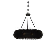 Varaluz Urchin 6 Light Pendant, Black/Black