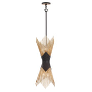 Varaluz Aristocrat 4 Light Pendant, Dark Bronze/French Gold/Gold