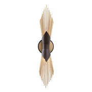 Varaluz Aristocrat 2Lt Wall Sconce, Dark Bronze/French Gold/Gold