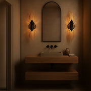 Varaluz Aristocrat 2Lt Wall Sconce, Dark Bronze/French Gold/Gold