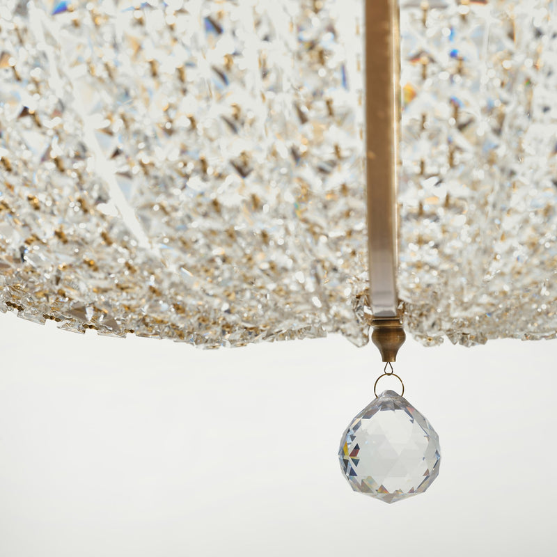 Varaluz Crystal Baller 12 Light Pendant, Antique Bronze/Clear