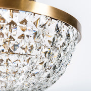 Varaluz Crystal Baller 3 Light Semi-Flush, Antique Bronze/Clear