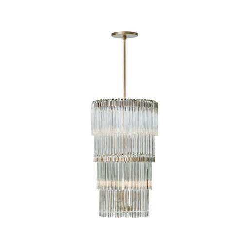 Varaluz Lila 6 Light Pendant, Antique Bronze/Clear