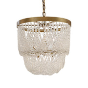 Varaluz Solaire 6 Light Pendant, Antique Bronze/Clear