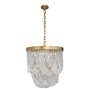 Varaluz Solaire 6 Light Pendant, Antique Bronze/Clear