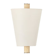 Varaluz Rockford 1 Light Wall Sconce, Brontourage/Travertine/Bone