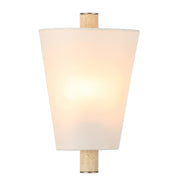 Varaluz Rockford 1 Light Wall Sconce, Brontourage/Travertine/Bone