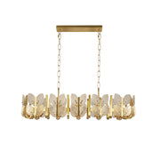 Varaluz Brass Tax 12 Light Chandelier, Satin Brass/Clear