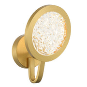 Varaluz Sherlock 1 Light Wall Sconce, Satin Brass/Clear