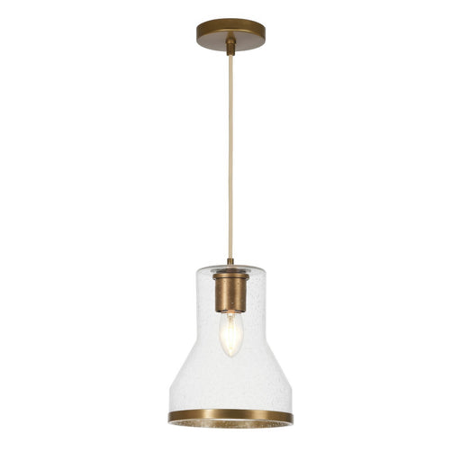 Varaluz Alicia 1 Light Pendant, Antique Bronze/Seedy