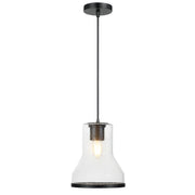 Varaluz Alicia 1 Light Pendant, Matte Black/Seedy