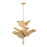 Varaluz Banana Leaf 9-Lt Chandelier, Gold/Seagrass/Lampakanay Rope - 901C09FGN