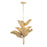 Varaluz Banana Leaf 9-Lt Chandelier, Gold/Seagrass/Lampakanay Rope