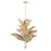 Varaluz Banana Leaf 12-Lt Chandelier, Gold/Seagrass/Lampakanay Rope