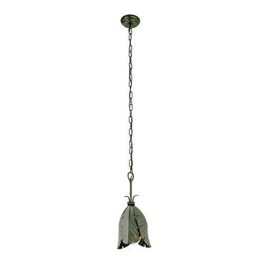 Varaluz Banana Leaf 1 Light Mini Pendant, Banana Leaf