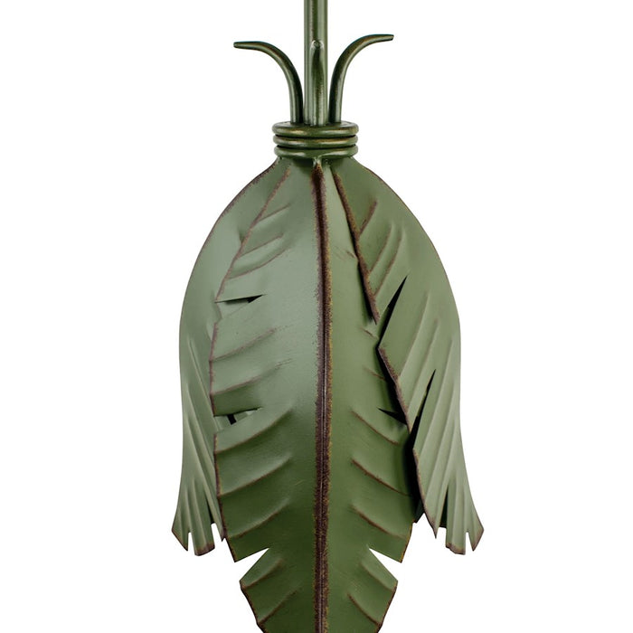 Varaluz Banana Leaf 1 Light Mini Pendant, Banana Leaf