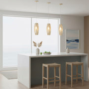 Varaluz Chroman Empire 1 Light Pendant, Satin Gold/Satin Gold