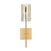 Varaluz Chroman Empire 1 Light Wall Sconce, Satin Gold/Satin Gold