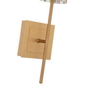 Varaluz Chroman Empire 1 Light Wall Sconce, Satin Gold/Satin Gold