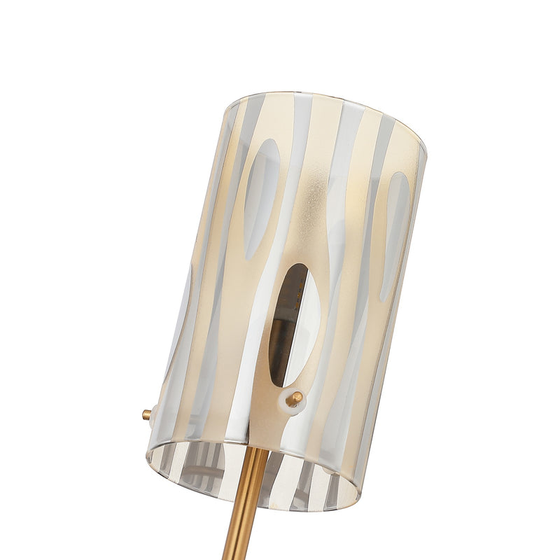Varaluz Chroman Empire 1 Light Wall Sconce, Satin Gold/Satin Gold