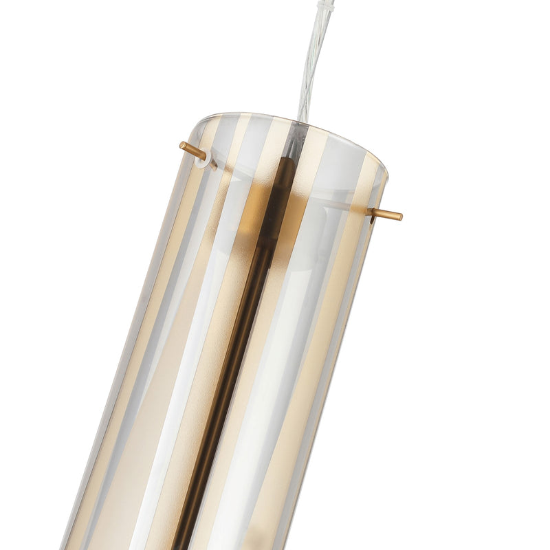 Varaluz Chroman Empire 5 Light Pendant, Satin Gold/Satin Gold