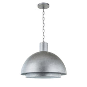 Varaluz Birchton 1Lt Pendant, Weathered Galvanized/Galvanized