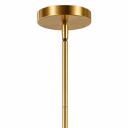 Varaluz Foxwich 1 Light Pendant, Brushed Brass/Clear