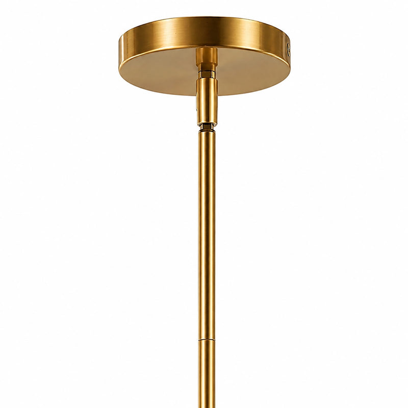Varaluz Foxwich 1 Light Pendant, Brushed Brass/Clear