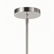 Varaluz Foxwich 1 Light Pendant, Polished Nickel/Clear