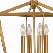 Varaluz York 1 Light Pendant, Brushed Brass