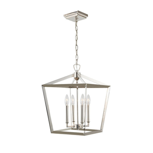 Varaluz York 1 Light Pendant, Polished Nickel
