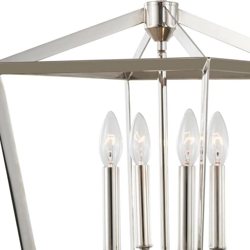 Varaluz York 1 Light Pendant, Polished Nickel