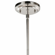 Varaluz Stirling 1 Light Pendant, Polished Nickel/Polished Nickel