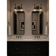Varaluz Tromba 2 Light Bath Vanity, Black Chrome/Black Chrome