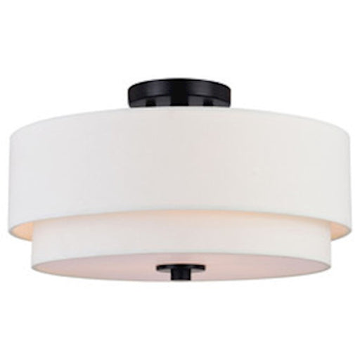 Vaxcel Burnaby 3 Light 16" Semi Flush Mount