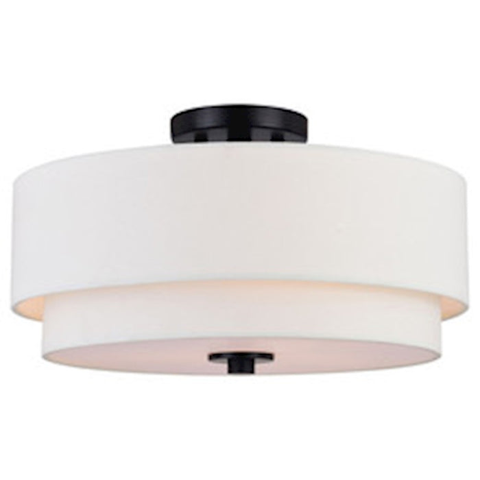 Vaxcel Burnaby 3 Light 16" Semi Flush Mount