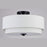 Vaxcel Burnaby 3 Light 16" Semi Flush Mount