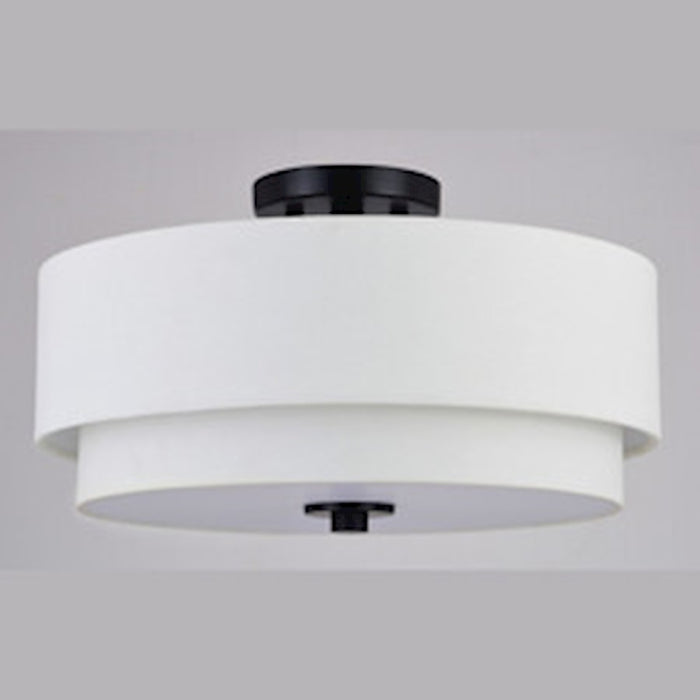 Vaxcel Burnaby 3 Light 16" Semi Flush Mount