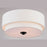 Vaxcel Burnaby 3 Light 16" Semi Flush Mount